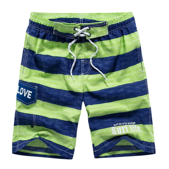 Одежда для плавания больших размеров пляжные шорты мужские шорты для плавания быстросохнущие шорты для серфинга Бермуды купальный костюм Praia бордшорты мужские s плавки - Цвет: 1613 Green Stripe