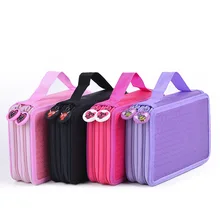 35 Holders 2 Layer Cute School Pencil Case For Girls Boys Zipper Big Capacity Painting Colored Pencil Bag Box Art Supplies large capacity 120 holders 4 layer portable school pencils case canva colored pencil bag school astuccio for gifts art supplies