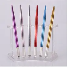 20 шт. ручной Перманентный макияж для бровей аппарат для татуажа Microblading Munsu Tebori ручка татуировки Вращающаяся ручка