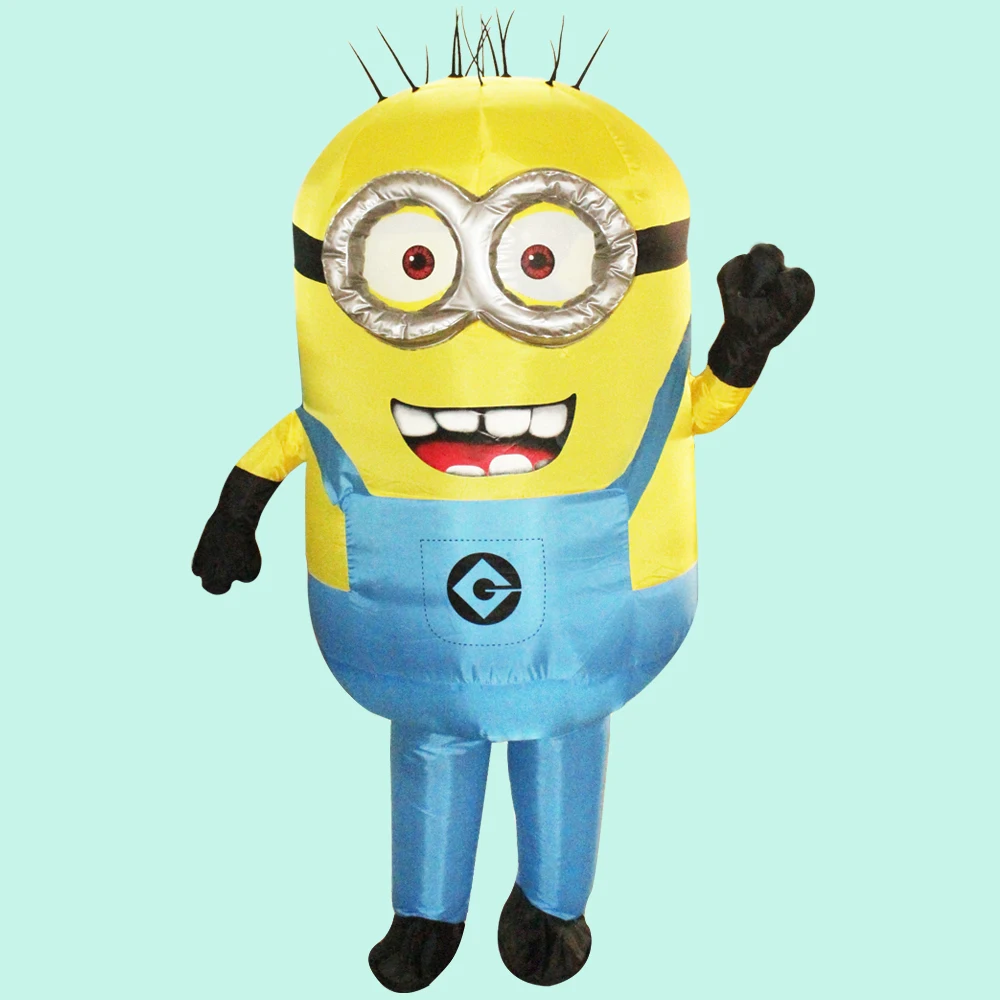 New Minion Inflatable Costume With One Eye or double eyes Halloween Cosplay Party Costume Adult Minion Mascot Costume Purim _ - AliExpress Mobile
