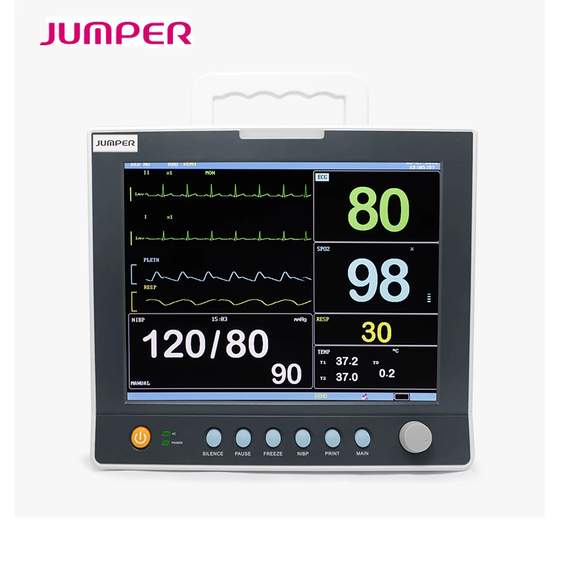 

Jumper 12.1" Patient Veterinary monitor,JPD-800B CE approved, Vet multi-parameter Portable hospital patient monitors for Animals