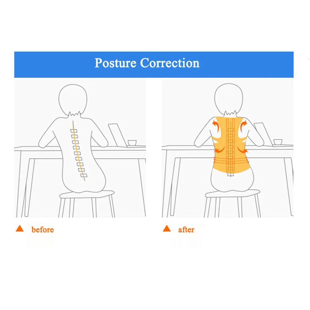 1 шт Взрослый Пояс для коррекции кифоза студенческий мужской и женский корректор фигуры Нижнее белье коррекция кривизны(S, M, L