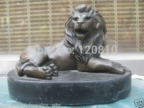 

lion on stone Bronze Statue