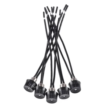 

5pcs Metal Base On/Off Canopy Switches Black Rotary Stye Switch 3/1 amps at 125/250 4" Wire