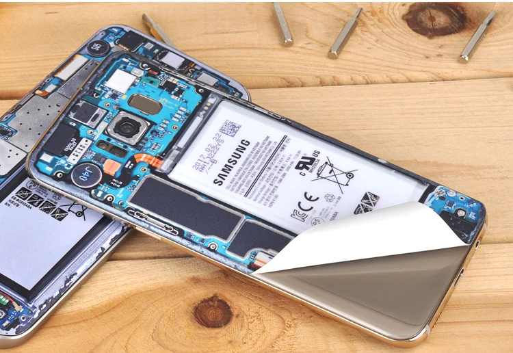 Полное покрытие пленок для задней панели Стикеры для samsung S7 S8 S9 Note8 камуфляж доска Забавный защитный Стикеры не чехол для защиты кромок