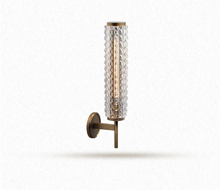 Lâmpada de Parede Espelho do Banheiro Moderna Cobre Luxo Cristal Sala Estar Farol Villa Luz Parede Pós 2 Cheap Luminárias de parede