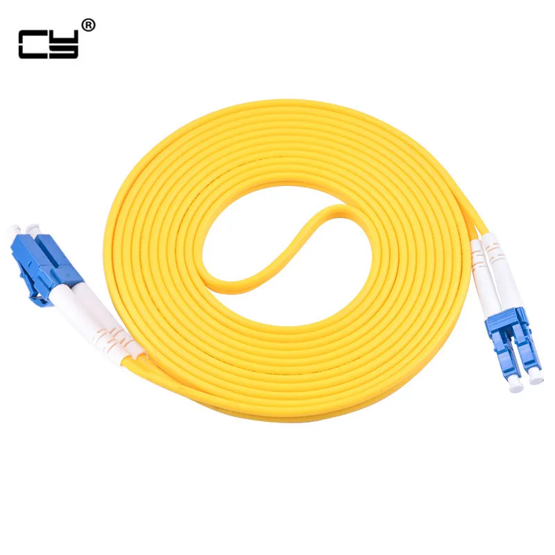 3M//10ft Fiber Optic Single-Mode Duplex Patch Cable Jumper Cord ST to LC Yellow