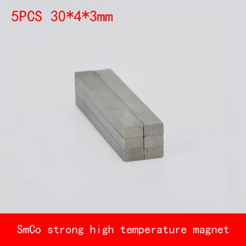

5PCS strip 30*4*3mm working max 360 Celsius High temperature magnet strong SmCo magnet 30X4X3MM permanent magnet