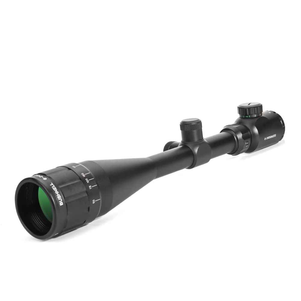 

DREAMY 6-24X50 Tactical Optical Rifle Scope Red and Green Mil-dot Illuminated Hunting Scopes Air Gun with 11 20mm Rail Mount