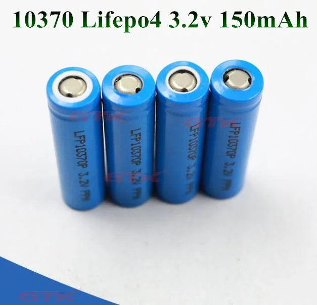 

10pcs Brand 10370 3.2v lifepo4 10370 150mAh 3.2V 130mah for IQOS Electronic Cigarette Aircraft toy Small Electric Shock Absorber