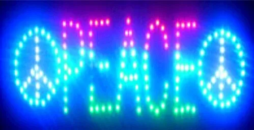 Горячая Anuncio Luminoso светодиодная графика 15 мм полуоткрытый 10X19 дюймов мир бизнес магазин Led ультра яркий неоновый знак