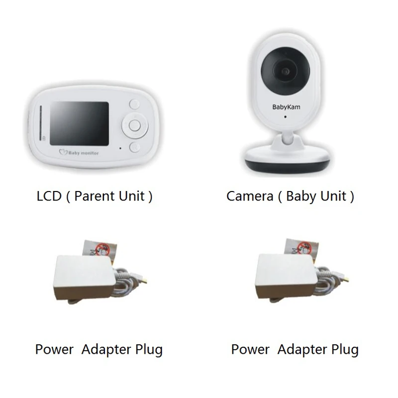 BabyKam радионяня с камерой 2,4 дюймов беспроводной цифровой ЖК Babyfoon камера домофоны радио ночного видения монитор температуры
