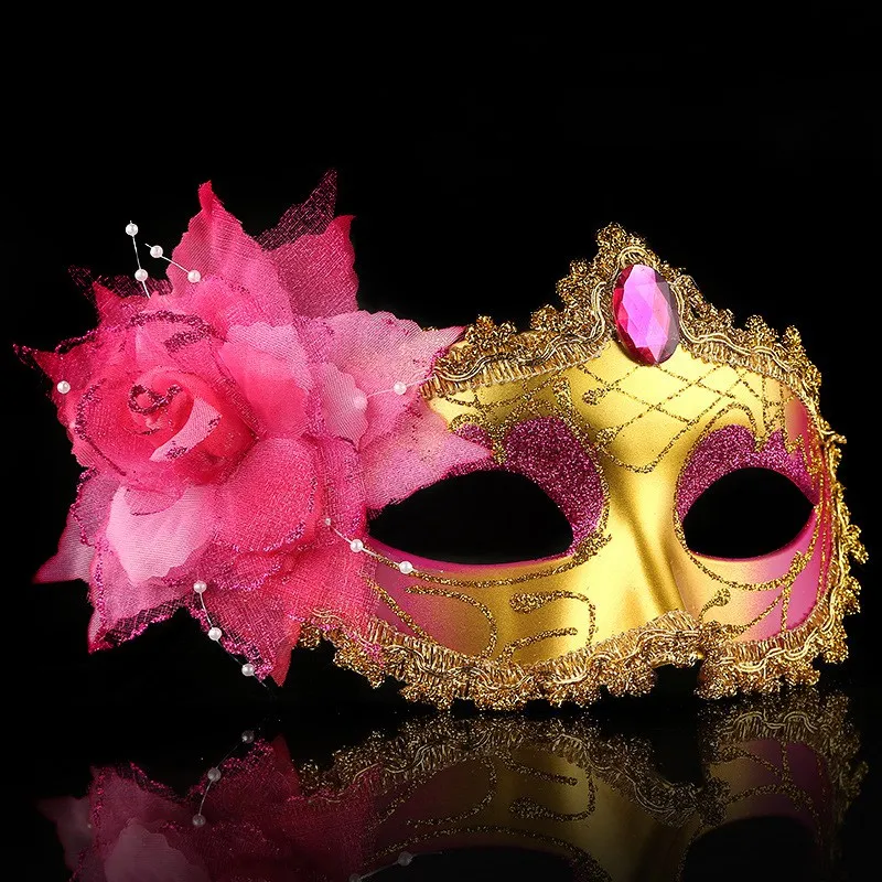 Сексуальная маска для вечеринки лазерная резка, для свадьбы карнавальный вечерние костюм для Хэллоуина секс леди шар Карнавальная маска дропшиппинг - Цвет: A-RoseRed