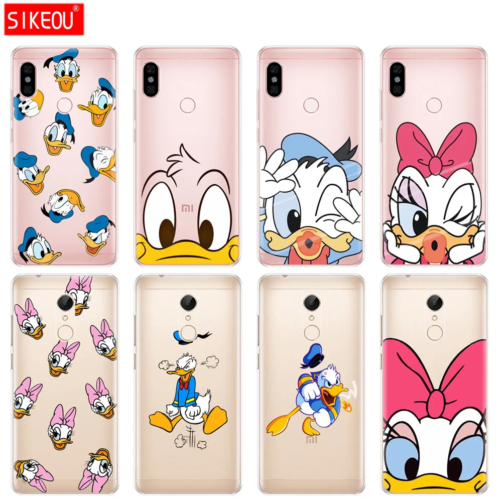 

Silicone Cover phone Case for Xiaomi redmi S2 Y2 6 5 2 3 3s pro PLUS redmi note 4 4X 4A 5A 6A soft tpu Donald Duck cartoon coque