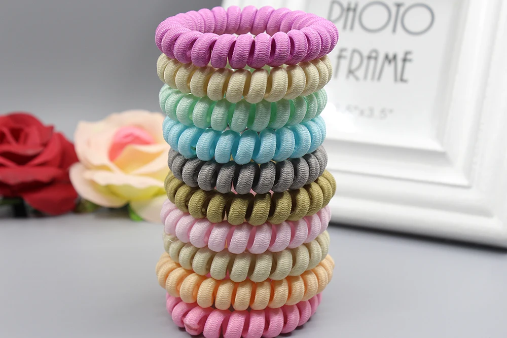 

Fashion Cute Candy Color Hair Jewelry Headbands fabric Line Hair Rope for Women Hair Band for young girl best gift