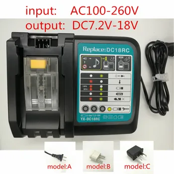 

Rapid Charger Replace for Makita 14.4V 18V DC18RC BL1830 BL1430 BL1815 DC18RCT DC18RA DC7100 DC7112 DC18SC DC1803 DC1804