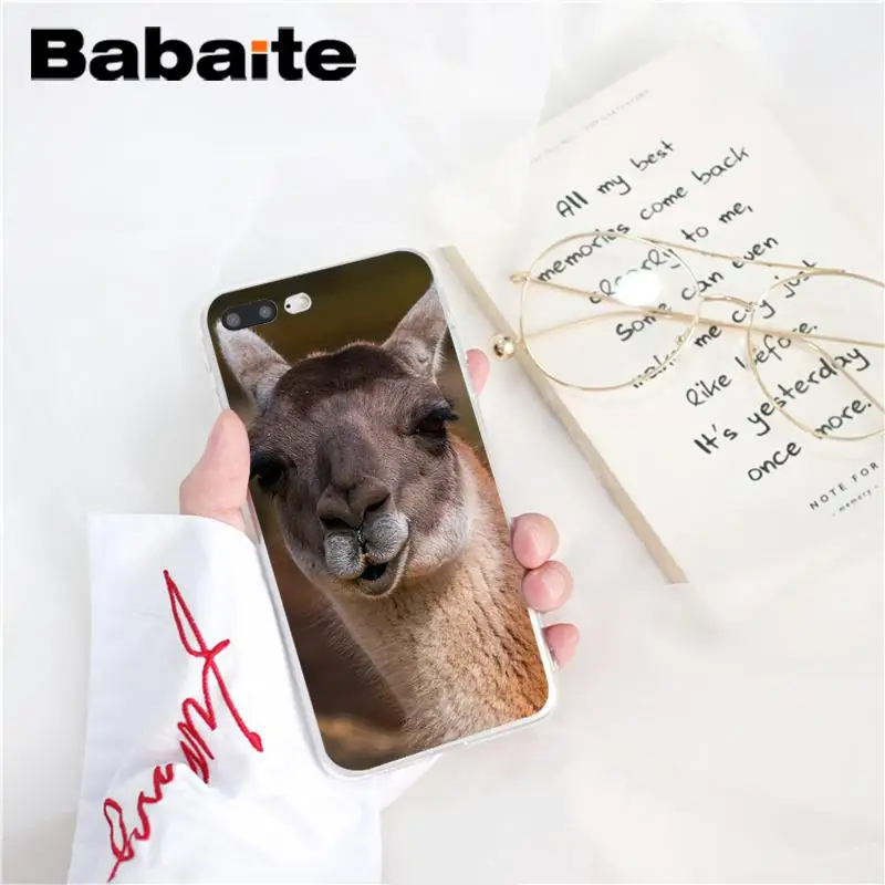 Babaite Lama Llama Alpacas животный черный мягкий чехол для телефона из ТПУ чехол для iPhone 8 7 6 6S Plus X XS MAX 5 5S SE XR 10 Fundas Capa