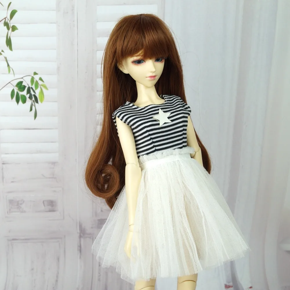 

BJD Female Long Dress Skirt Outfits Clothing For 1/4 17" 44cm Tall Female BJD doll MSD DK DZ AOD DD Doll Wear FREE SHIPPING