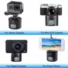 Suptig multifunción giradiscos adaptador de montaje para Gopro Hero 9 8 7 6 5 para Iphone Samrtphone para DJI XiaomiYI accesorios de cámara ► Foto 3/6