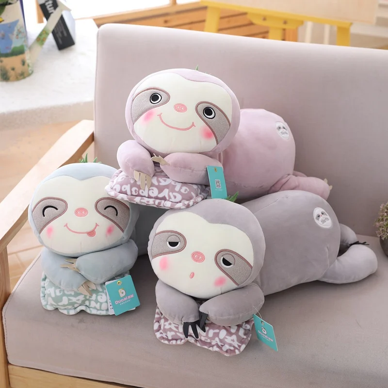 

1PC 28-70cm New Arrival Soft Plush Sloths kneel Cute Stuffed Sloth Toy Soft Toy Animals Plush Doll Pillow for Kids Birthday Gift