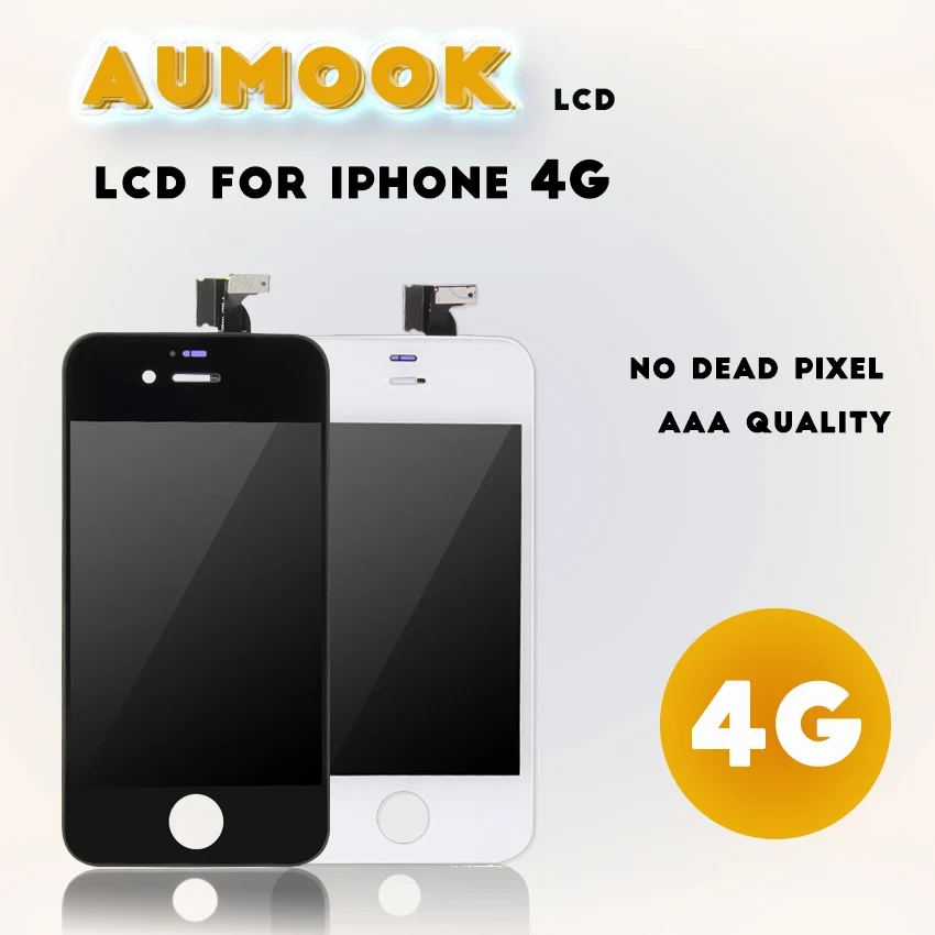 5 штук AAA Качество НЕТ dead pixel Экран Дисплей и Digitizer Замена Сенсорный экран для iphone 4