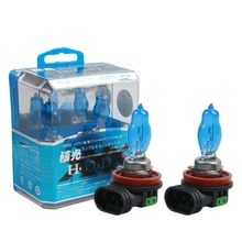 2 шт. H8 100 W 12 V светодиодные фары галогеновые лампочки Xenon супер яркий белый-противотуманные фары Дневные Фары Свет автомобильная лампа DRL дневные ходовые огни