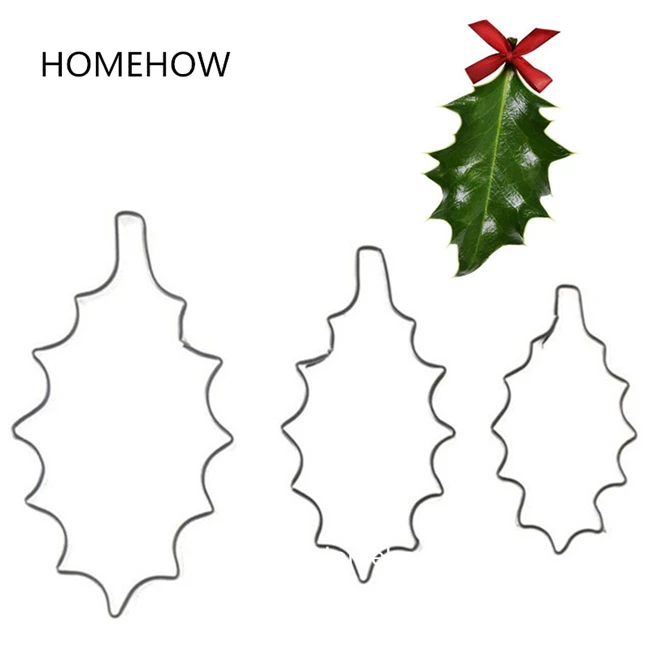 holly leaf cake cutting set 8 j