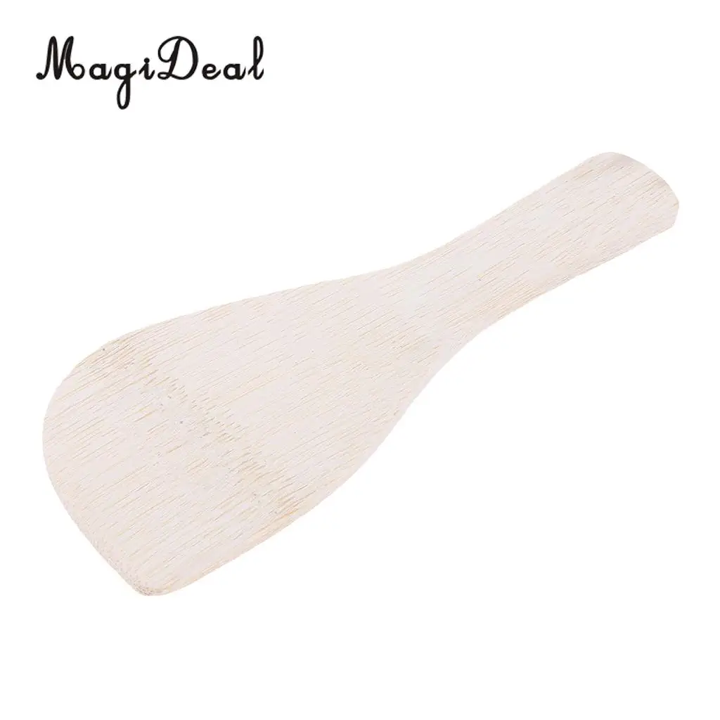 Wooden Cooking Shovel Rice Spatula Turner Scoop Kitchen Utensil Wok Tool for Scraping, Stirring, Tasting and Mixing