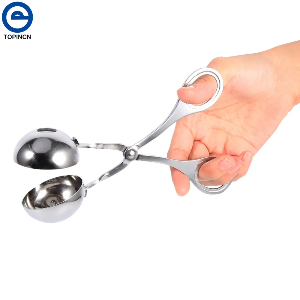 

1PC Stainless Steel Mini Meatballer Scoop Tools Kitchen Craft Meat Baller Cookie Dough Meatball Scoop Melon Ball Maker