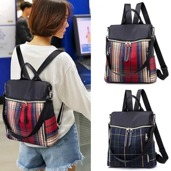 

New Fashion Large Bagpack mochila feminina Women's Fashion Backpack Waterproof Nylon Bag Anti-Theft Shoulder Bag Leisure Sac #C7