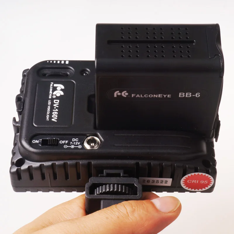Falcon Eyes 6 шт. AA батарейный отсек для замены питания, как NP-F970 для светодиодной панели видео или Moniter резервного аккумулятора