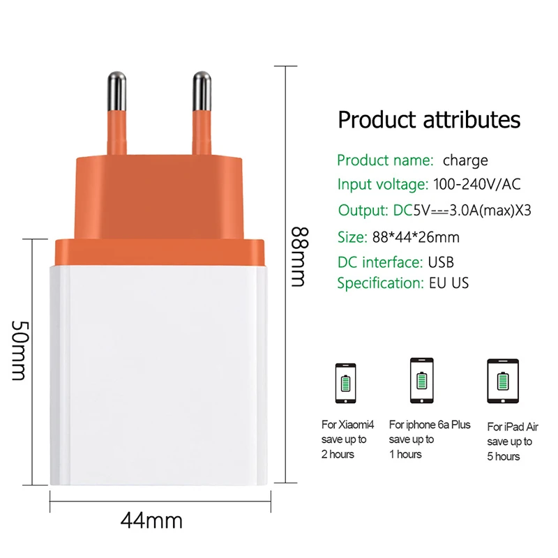 18 Вт Быстрая зарядка 3,0 USB зарядное устройство 5 В 2.4A QC3.0 Быстрая зарядка 3 USB настенное зарядное устройство для iPhone samsung Xiaomi зарядное устройство для мобильного телефона