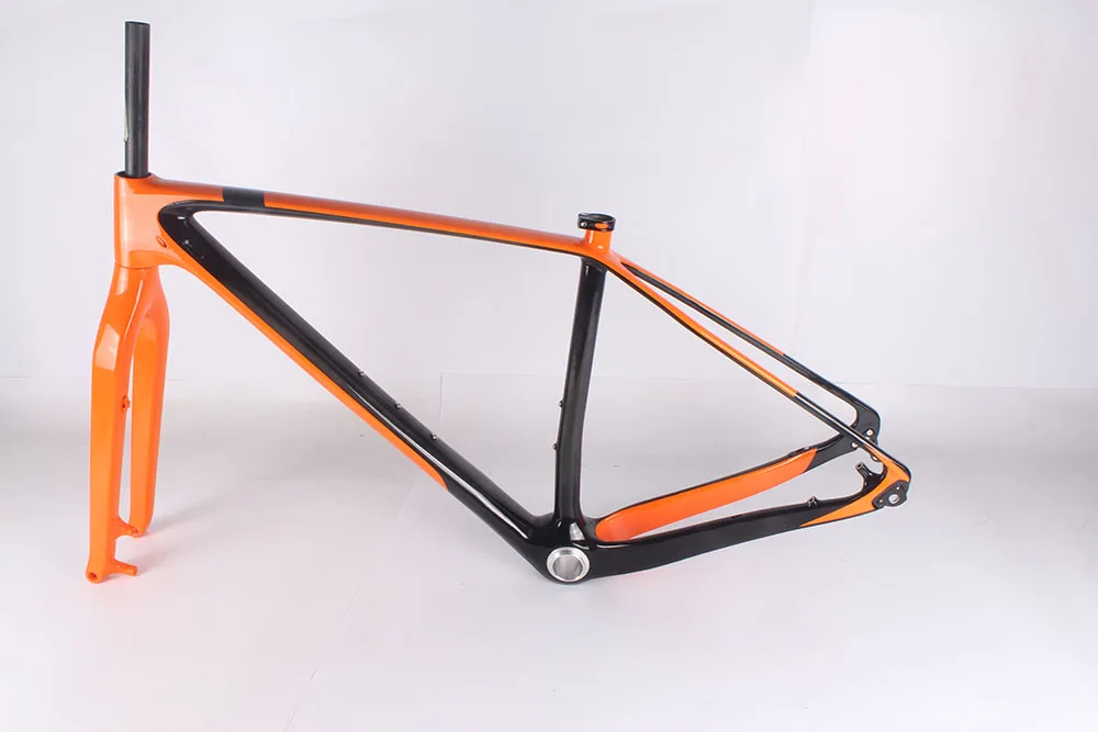 Clearance 1050g Toray Carbon Fiber Mountain Bike 29ER Bicycle Cycling MTB Frame Fork Headset Clamp 15/17/19" 5