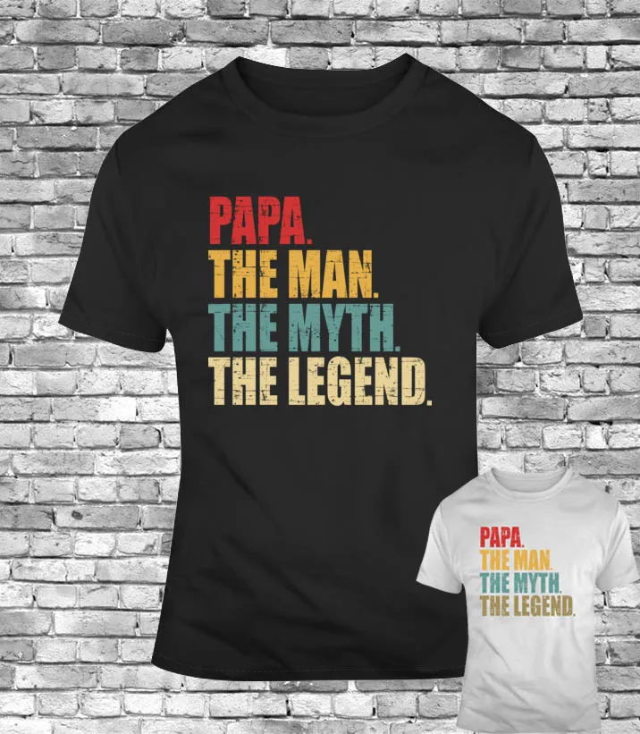 Papa и I Love Человек Миф Легенда о Для мужчин 'S футболка Father Day Забавный подарок для