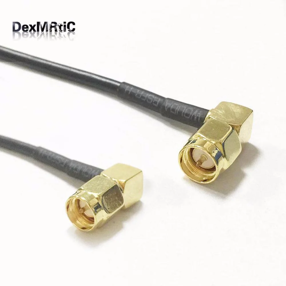 SMA Male Plug Right Angle  RG174