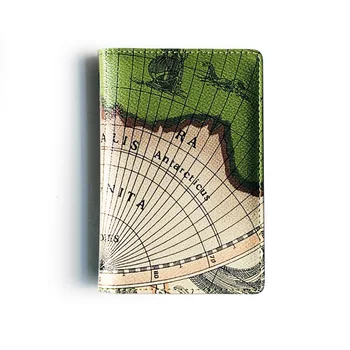 

New Women Men PU Leather World Map ID Card Holder Travel Wallet USA Passport Cover Coin Purse Money Organizer Bag Funny Gift