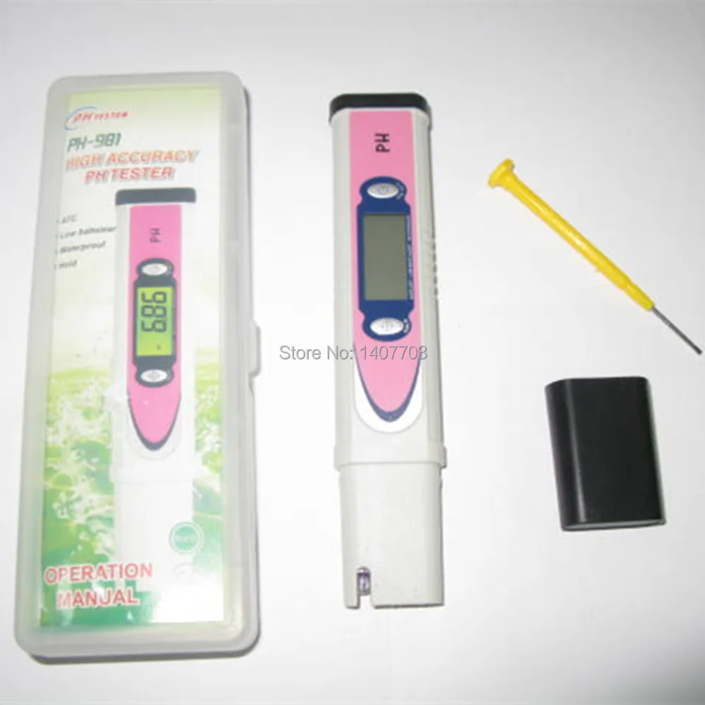 

Waterproof ph meter Tester with Hold and Backlit reading