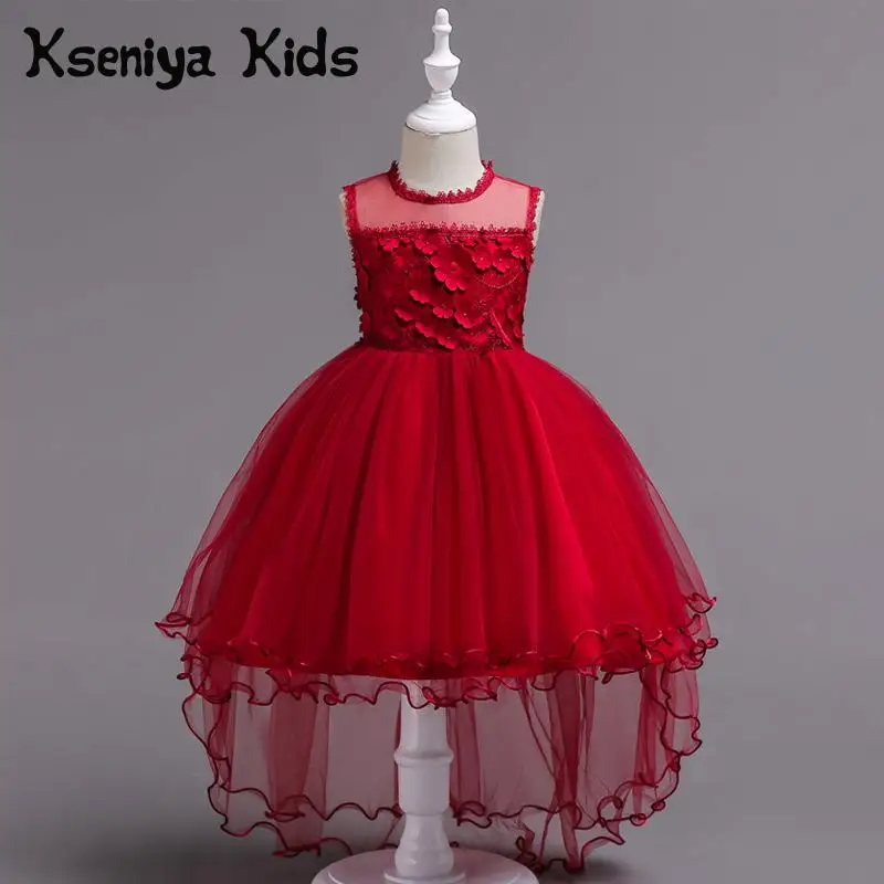 

Kseniya Kids 2018 Children Evening Dresses Girls Graduation Dress Wedding Dress For Girl Clothing Brand Dress Princess Girl
