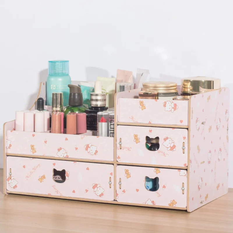 Best Price Wooden Storage Box Jewelry Container Makeup Organizer Case Handmade DIY Assembly Cosmetic Wood For Office Best Price Wooden Storage Box Jewelry Container Makeup Organizer Case Handmade DIY Assembly Cosmetic Wood For Office