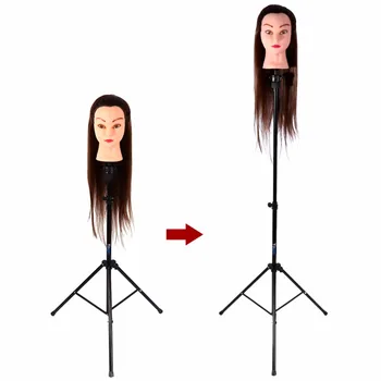 

1.6 m Adjustable Training Mannequin Head Tripod Stand Manikin Wig Holder Storage Rack With Carry Bag Make Up STorage Shelf Tool