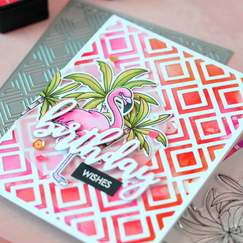 

YaMinSanNiO 3Pcs/Lot 75*73mm Metal Cutting Dies Happy Birthday for Scrapbooking Card Craft Dies Metal Cutting Stencil Dies