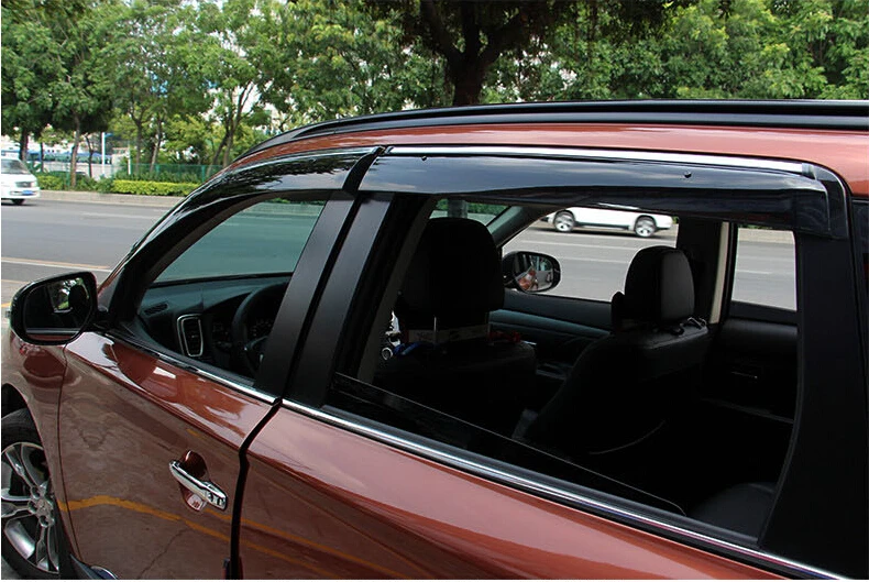 Car Door Window Visor Wind Rain Sun Guards Visor Vent Trims for MAZDA