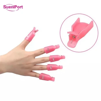 

Sune l Port 30pcs 2019 Hot Sale Plastic Nail Polish Remover Tool Nail Art Soak Off Cap Clip UV Gel Nail Art Tips for Fingers