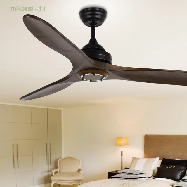 42 Inch Vintage Wooden Ceiling Fans Without Light Bedroom Home Fan 220v
