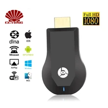 1080p Android TV Miracast Wireless Receiver HDMI Wifi Display Dongle with Google Chromecast for Home PC Laptop TV & Projectors