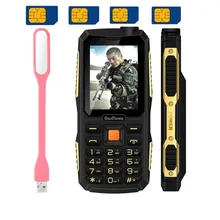 2017 Promotion Étanche GuoPhone V3 Avec 4 Sim Quatre Sim carte téléphone Quad Carte Sim Téléphone Antipoussière Antichoc 2.4 ”incn téléphone