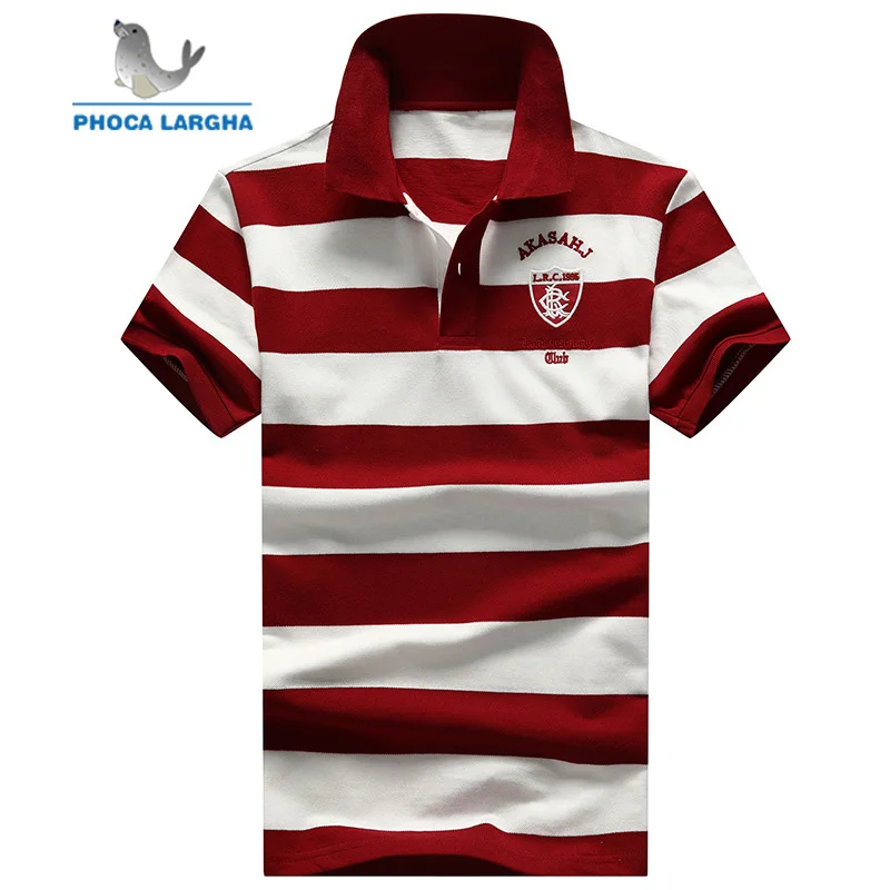 

New Summer Men Striped Polo Shirts Plus Size 4XL Mens Polo Shirts Shirt Cotton Slim Fit Men's Polo Shirt Patchwork