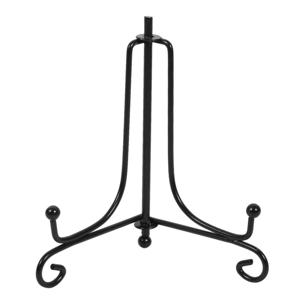

1 Pcs 4"~12" Iron Easel Bowl Plate Art Photo Picture Frame Holder Book Display Stand DIY Home Decor Black Wholesale
