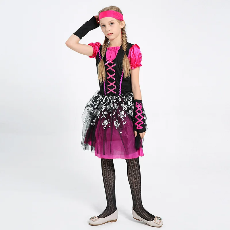 

Girls Pirate Buccaneer Book Week Fancy Dress Halloween Costume
