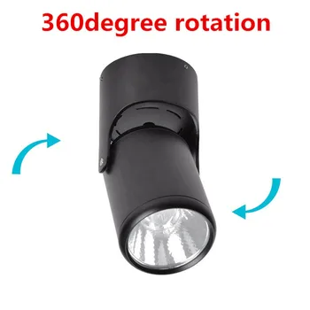 

Led COB Ceiling Spot light 10W 20W 360 degree rotating Surface mounted LED Downlight 110/220V Warm White/ white